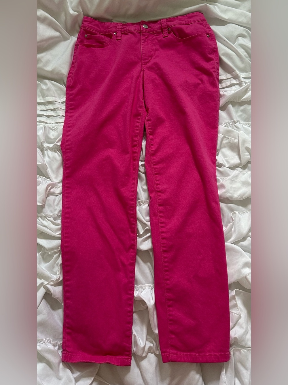 NWOT Charter Club Hot Pink Skinny Jeans Women’s Size 8